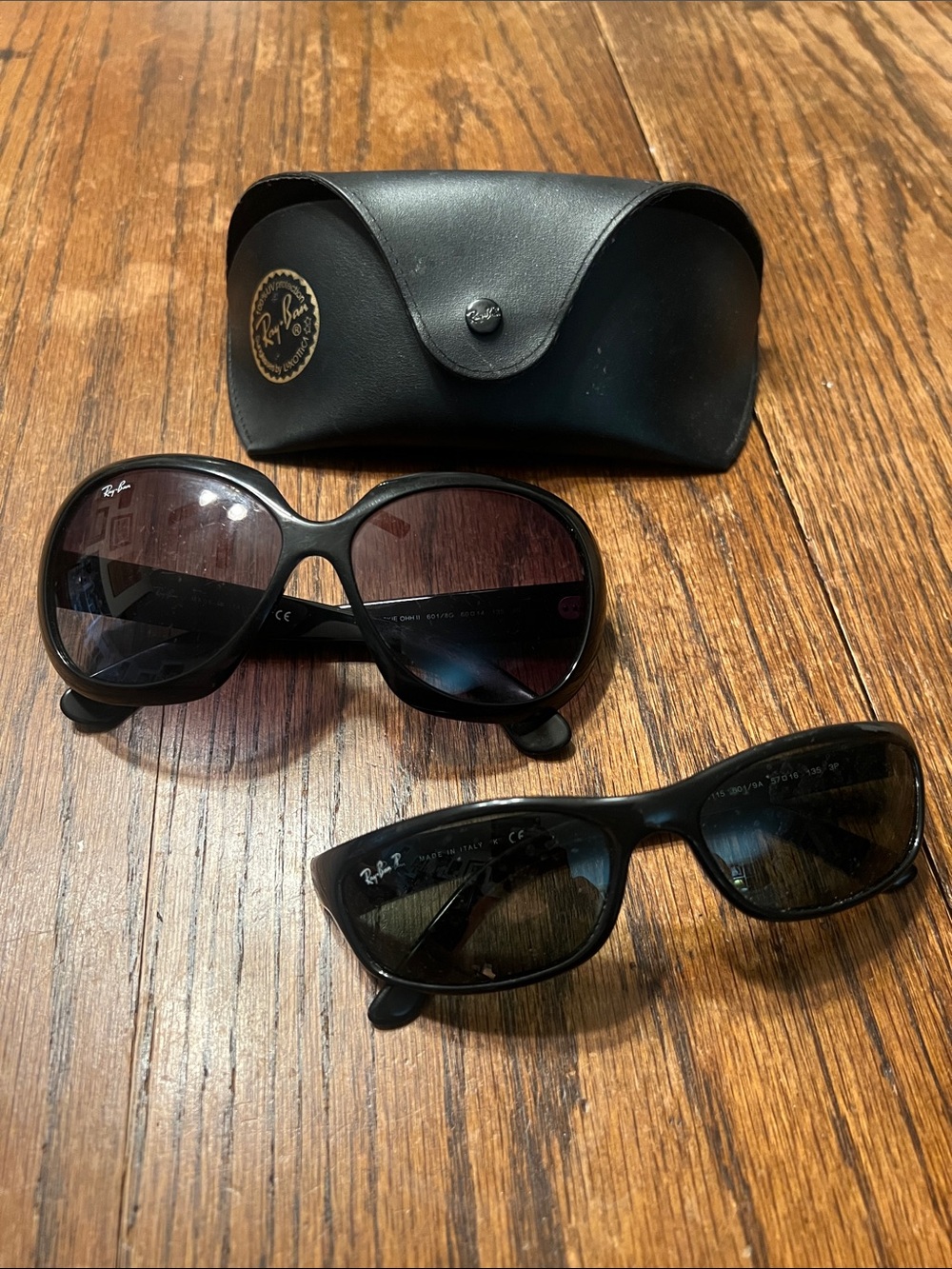 Ray-Ban Jackie Ohh II RB4098 Black Frame  and RB4115 Ray-Ban sporty sunglasses